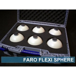 Sada 6 referenčních koulí 145 mm (Flexi) vč. podstavců v kufru (FARO/TX5)