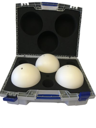 Sada 3ks XXL referenčních koulí (průměr 200 mm) v kufru