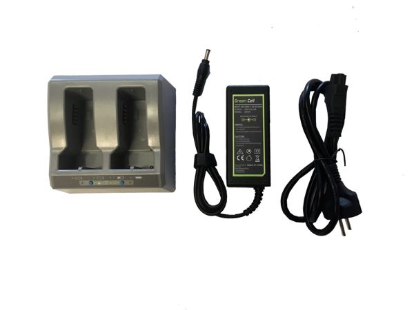 Nabíječka systémová pro 2 Li-Ion baterie Trimble vč. zdroje napětí a kabelu (EU)