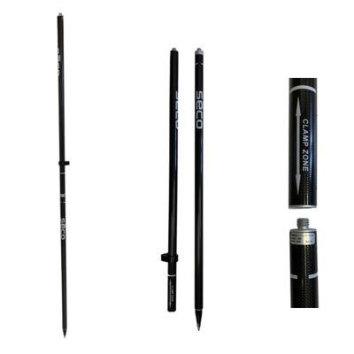 Tyčka pro GPS, karbonová, skládací, 2 m, s libelou, 0.80 kg, SECO