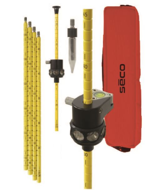 Hranol mini kruhový, žlutý, posuvný po tyčce s cm dělením, sada vč. obalu, SECO