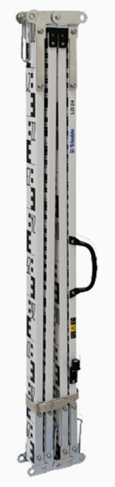 Lať nivelační LD 23, dřevěná skládací, kódová, 3 m