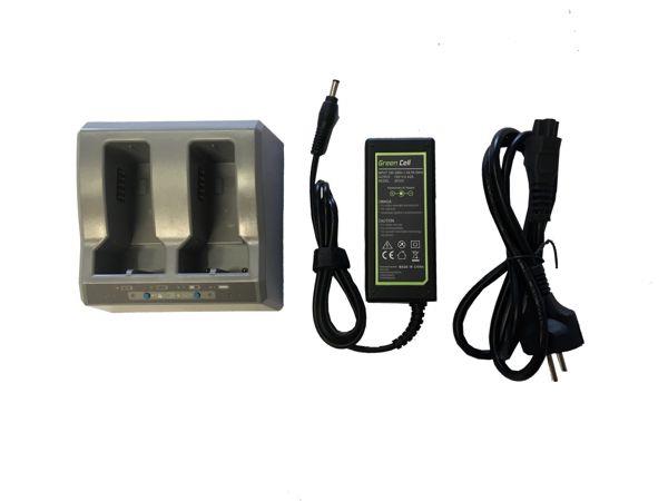 Nabíječka systémová pro 2 Li-Ion baterie Trimble vč. zdroje napětí a kabelu (EU)