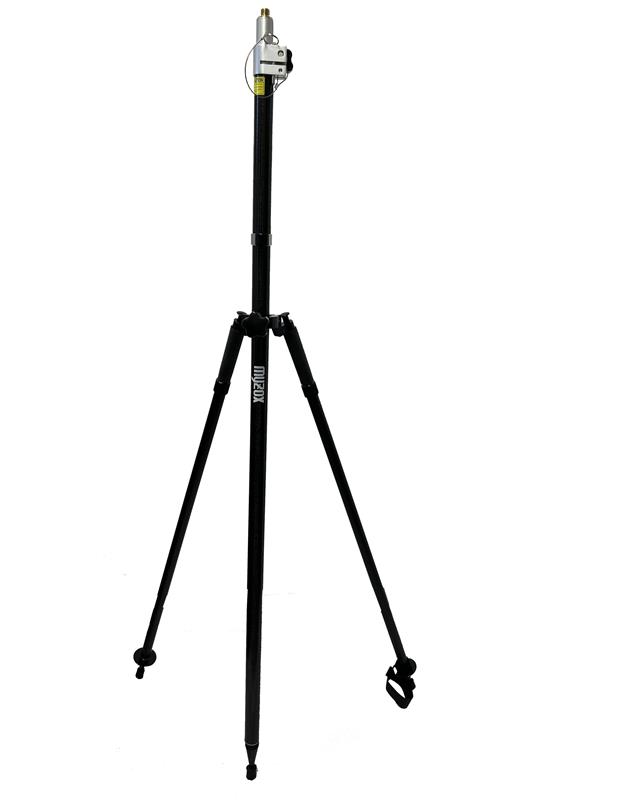 Sada - tyčka pro GPS, karbon/kovová, 2.6 m, + bipod a obal, Myzox